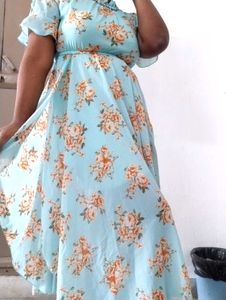 Floral Print Maxi Dress