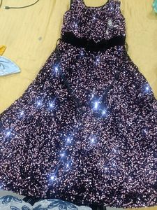 Size 30 8 To 10years Girls Party Wear Long Frock