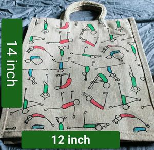 Jute Tote Bag Set