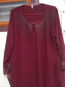 Maroon Short Top