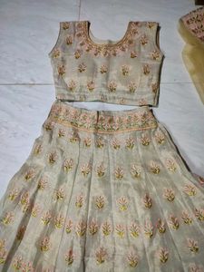 Ivory Embroidery Pretty Lehenga Set