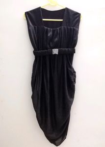 Black Shimmer Bodycon Mini Dress For Women