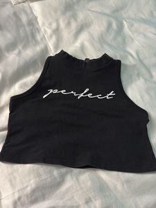 Black Perfect Crop Top