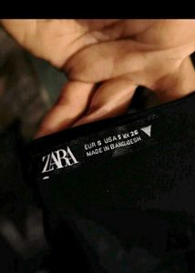 Zara Black Crisscross Halter Top