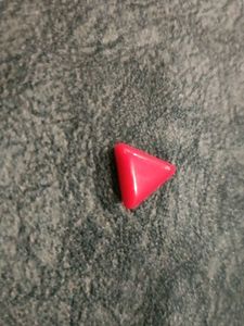 Red Triangle Bead Gemstone