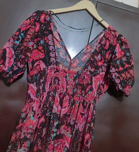 Multi Floral Printed Dress For 36 Bust
