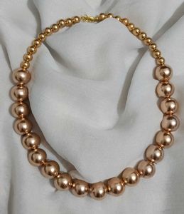 Statement Gold Bead Necklace