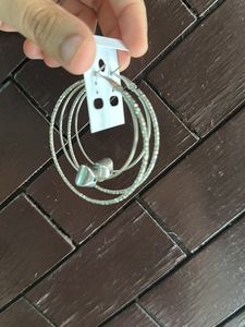 Silver Hoops