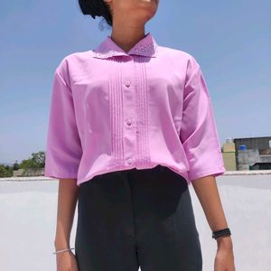 Vintage Shirt With Designer Collar
