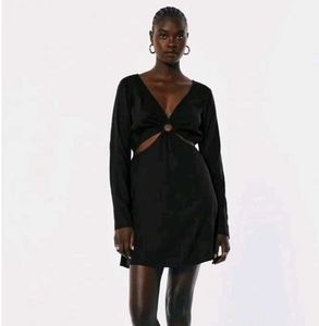 HOLLISTER Black Cutout Mini Dress
