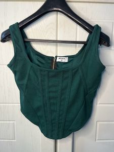 Green Corset Top