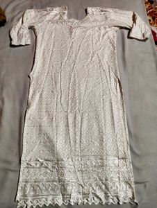 New Women White Stylish Kurta 💗