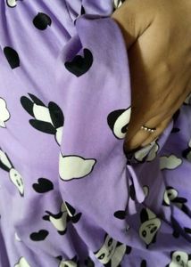 Cute Panda Print Pajama Set