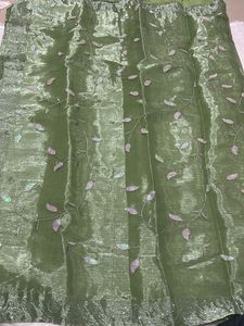 Party Green Saree💚