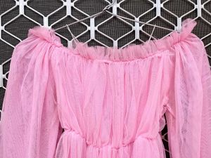 Pink Tulle Top