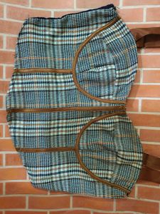 Plaid Bustier Top
