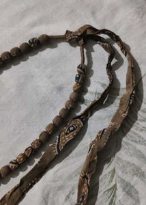 Boho Fabric Beaded Necklace