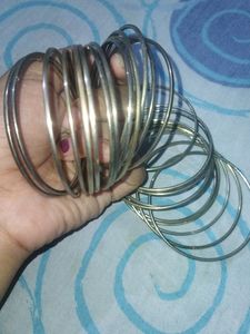 Silver Metal Bangles
