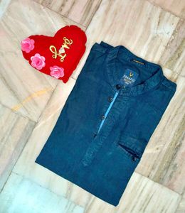 Solid Casual Slim Fit Short Kurta