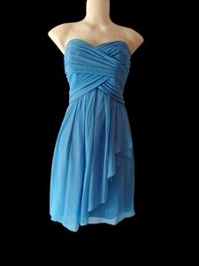 ✨ Stunning Blue Strapless Dress 🫶🏻😍