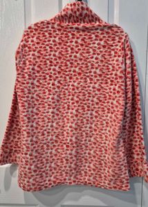 Red And White Furry Co-ord Set