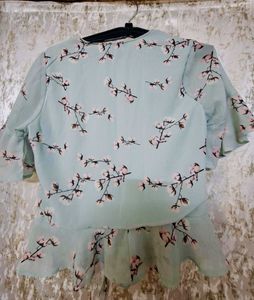 Floral Ruffle Top