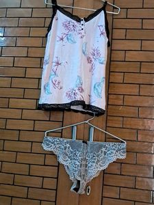 Combo Of Four Imported Fabric Bra N  Panty