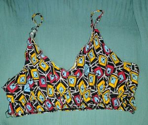 Patterned Bralette Top