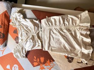 Silky Ivory Two-Piece Set