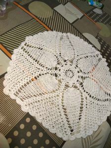 Crochet Doily table mat  kharvachauth thali cove