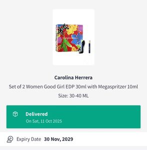 🎁Freebie+10 Ml Carolina Herrera Gg Edp