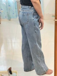 Wide Leg Denim Jeans