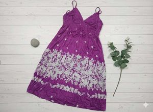 Purple Short Dress New/ Strapy Hot Fit Xs/S