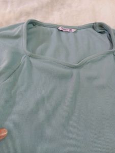 Sea Green Crop Top