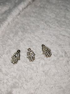 Set Of 3 Hamsa Diamond Charms