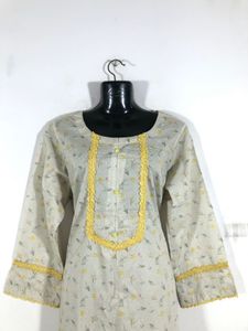 Pastel Green Printed Kurta Set (Women’s)