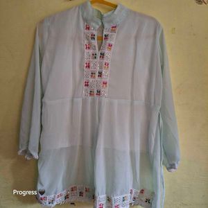 Elegant Embroidered Kurta Top