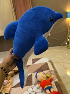 Blue Dolphin Plush Toy