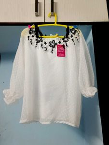 Elegant White Off-Shoulder Top