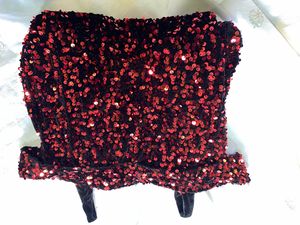 Red Sequin Dress