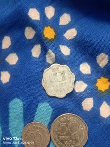 Rare 1966 One Paisa  Silver Coin
