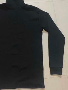 Black Turtleneck Long Sleeve Top