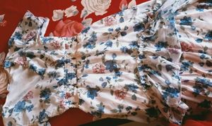 Short Up And Down Floral Dress For Women
