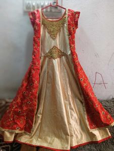 New Ethnic Frock With Coat Model