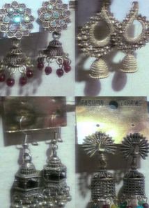 4 combo Earring Jhumkas