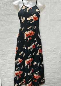 Black Floral Maxi Dress