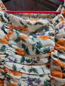 Floral Print Crop Top