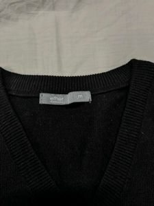 Ether Black Sweater Vest