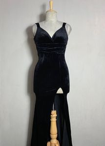 black maxi dress