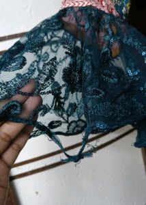 Patchwork Dress With Cotton Dupatta